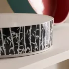 Umyvadlo na desku do koupelny z porcelánové kameniny Made in Italy - Obálka Viadurini