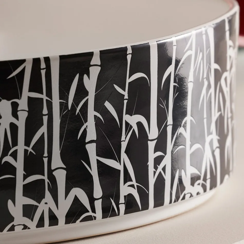 Umyvadlo na desku do koupelny z porcelánové kameniny Made in Italy - Obálka Viadurini