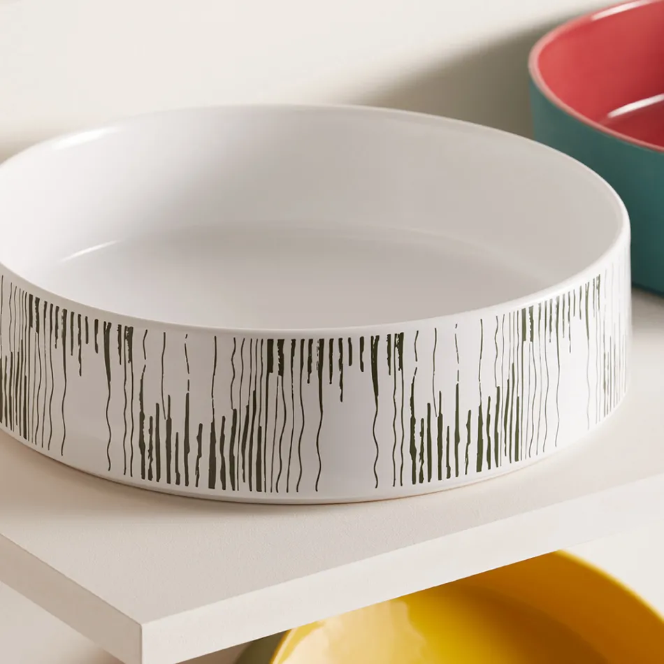 Umyvadlo na desku do koupelny z porcelánové kameniny Made in Italy - Obálka Viadurini