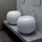 Kulové umyvadlo na desku v barevné keramické dlaždici Viadurini