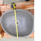 Umyvadlo na desku Artisan v přírodním kameni Modern River - Aurea Viadurini