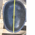 Umyvadlo na desku Artisan v přírodním kameni Modern River - Aurea Viadurini