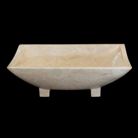 Umývadlo design koupelna v přírodním kameni Iria, unikátní kus Viadurini