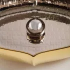 Pultová keramická a zlatá deska umyvadla vyrobená v Itálii Oscar design Viadurini