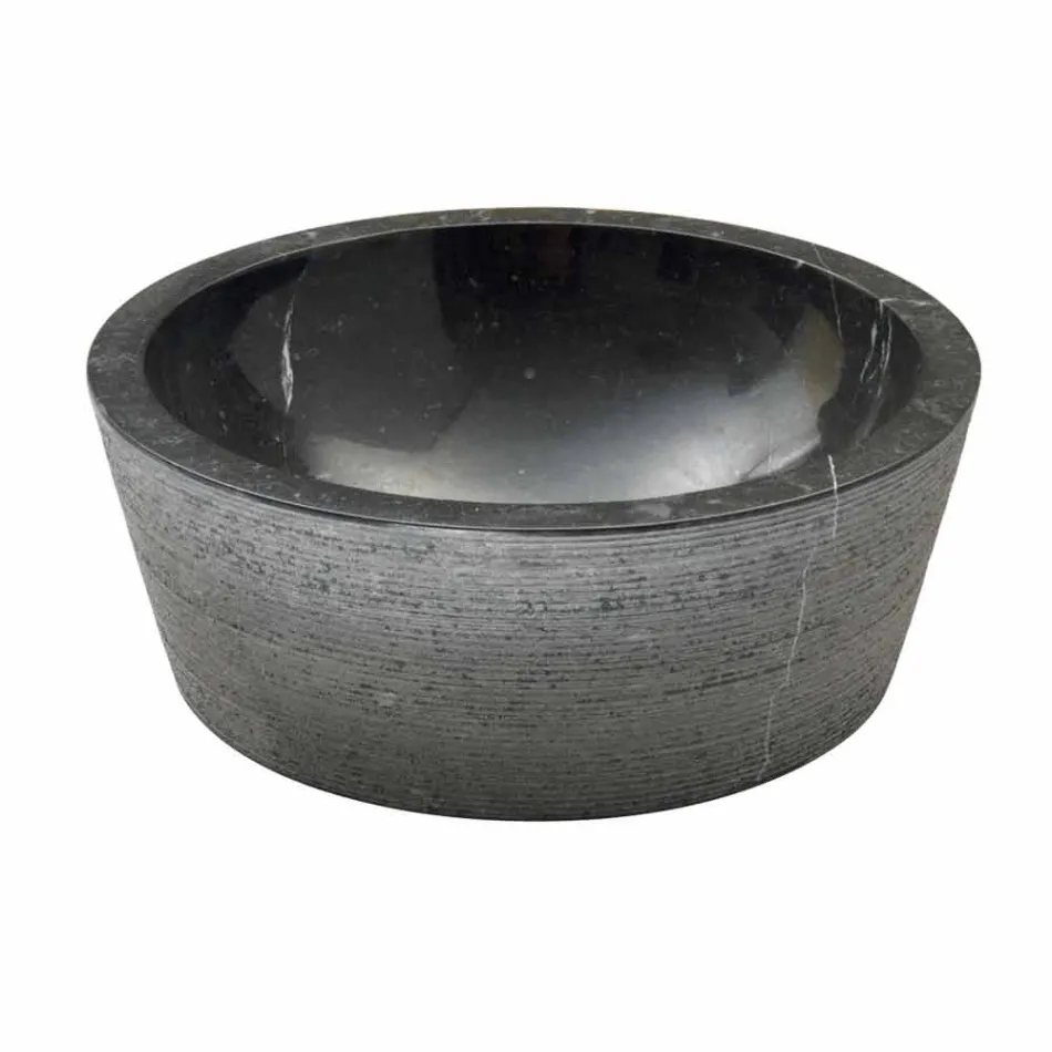 Umyvadlo Podpora Válcová kámen přírodní béžová Ampat Viadurini