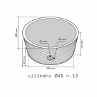 Umyvadlo Podpora Válcová kámen přírodní béžová Ampat Viadurini