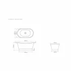 Umyvadlo s povrchovou úpravou v bílé litiny a měděnky Cala Viadurini