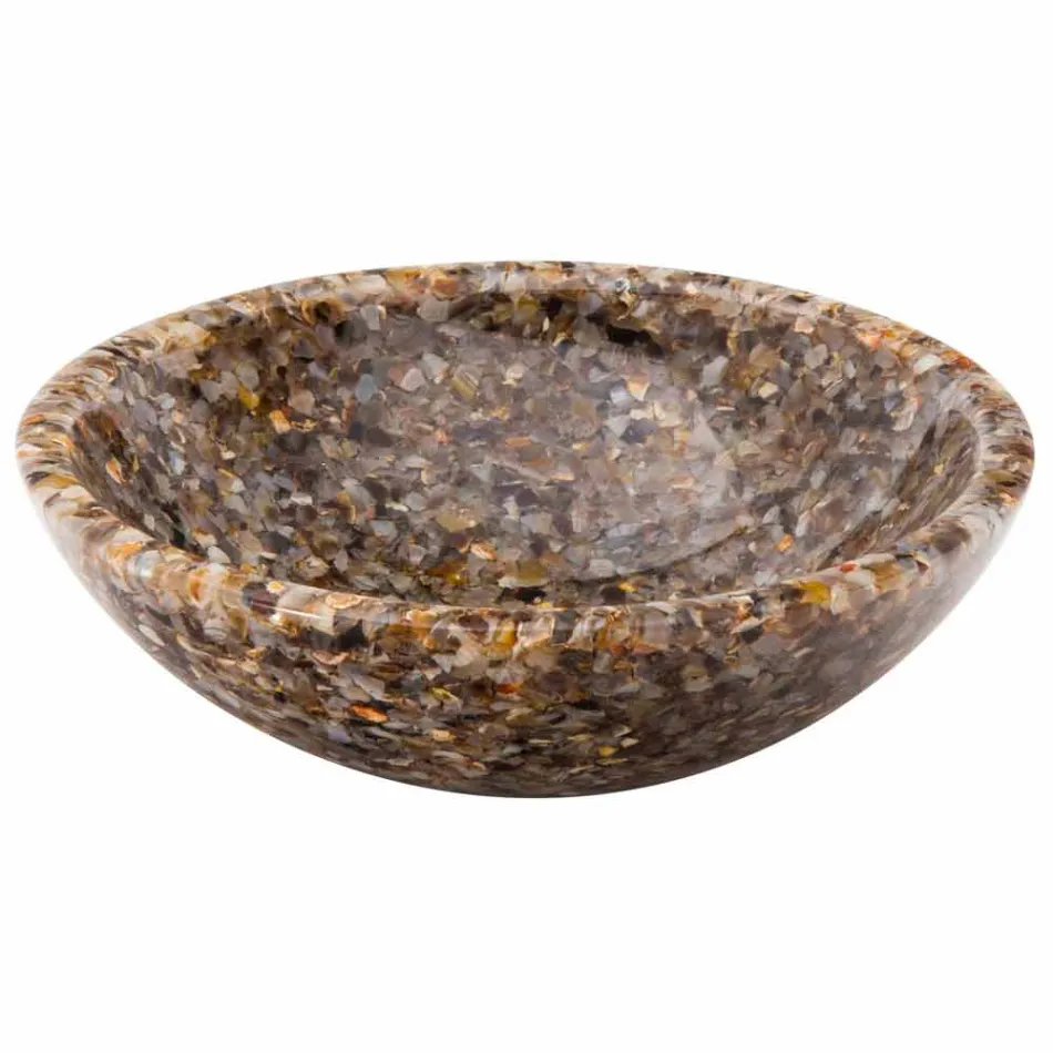 Pultová podpora design v umělé pryskyřice a achát kámen Ofelia Viadurini