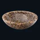 Pultová podpora design v umělé pryskyřice a achát kámen Ofelia Viadurini