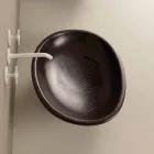 Pultová deska keramické černé pythonové umyvadlo vyrobené v Itálii Lesklý Viadurini