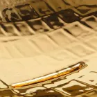 Deska desky keramické umyvadlo zlato vyrobené v Itálii Zvířata Viadurini