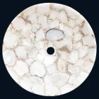 Umyvadlo designu podpora krystalický kámen Poncho Viadurini