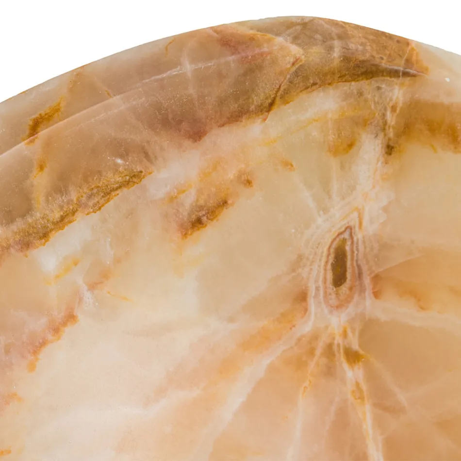 Designové umyvadlo na desku z kamene Lana onyx, ruční práce Viadurini