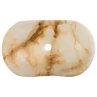 Designové umyvadlo na desku z kamene Lana onyx, ruční práce Viadurini