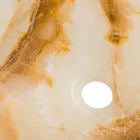 Designové umyvadlo na desku z kamene Lana onyx, ruční práce Viadurini