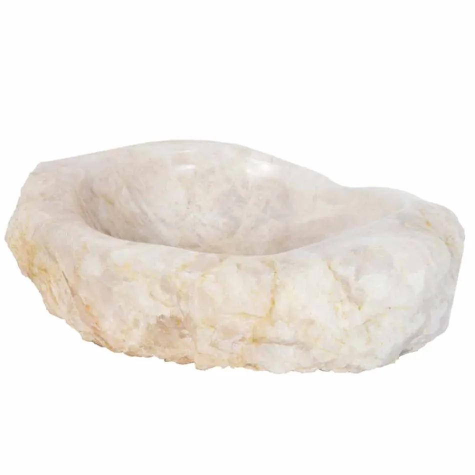 Umyvadlo křemen konstrukce podpora Iva, ruční Viadurini