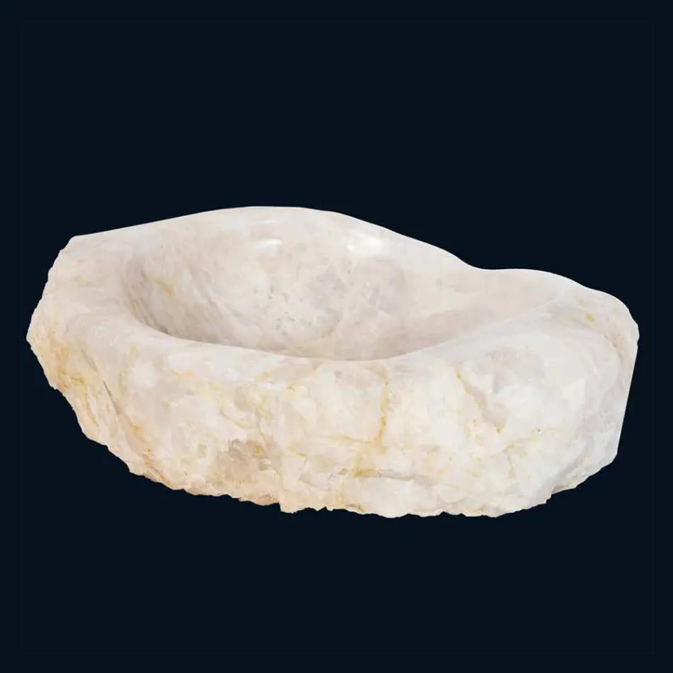 Umyvadlo křemen konstrukce podpora Iva, ruční Viadurini