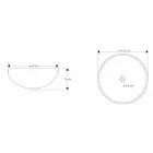 Designové umyvadlo na desku v průhledné pryskyřici a mědi - Salvatore Viadurini