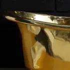 Umyvadlo designu podpora výhradně z mosazi Calla Viadurini