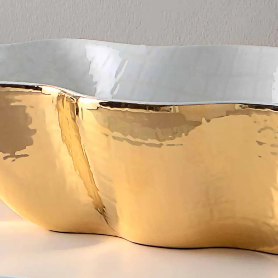 Moderní keramické umyvadlo vyrobené v Itálii Cube Viadurini