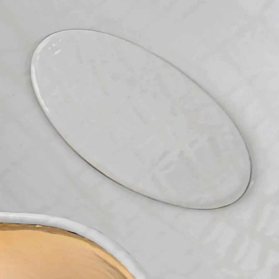 Moderní keramické umyvadlo vyrobené v Itálii Cube Viadurini