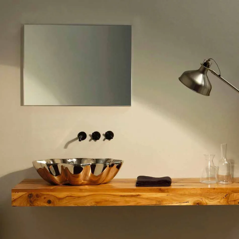 Moderní keramické umyvadlo vyrobené v Itálii Cubo Viadurini