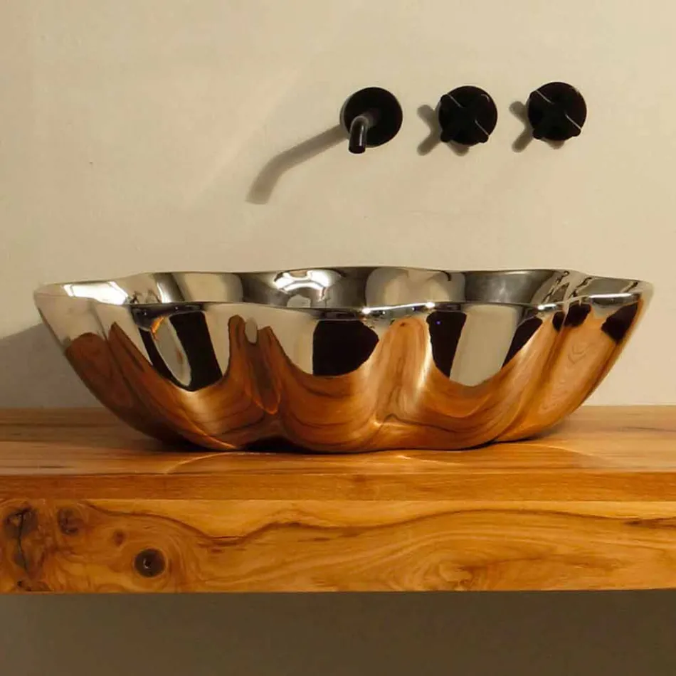 Moderní keramické umyvadlo vyrobené v Itálii Cubo Viadurini