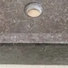 Jednoduché designové umyvadlo Jeff z přírodního kamene Viadurini