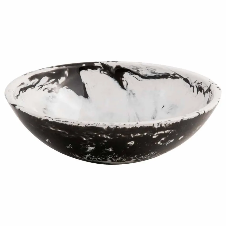 Umyvadlo s kulatým designem v pryskyřici, Bussoleno Viadurini