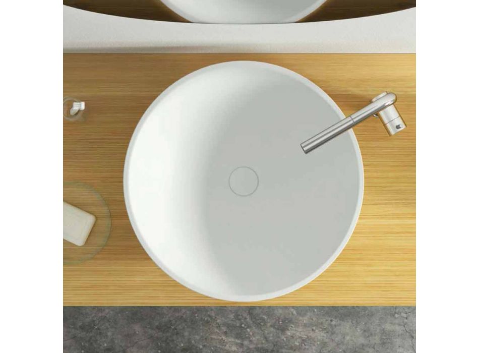 Moderní kruhové volně stojící umyvadlo vyrobené v Itálii, Donnas Viadurini