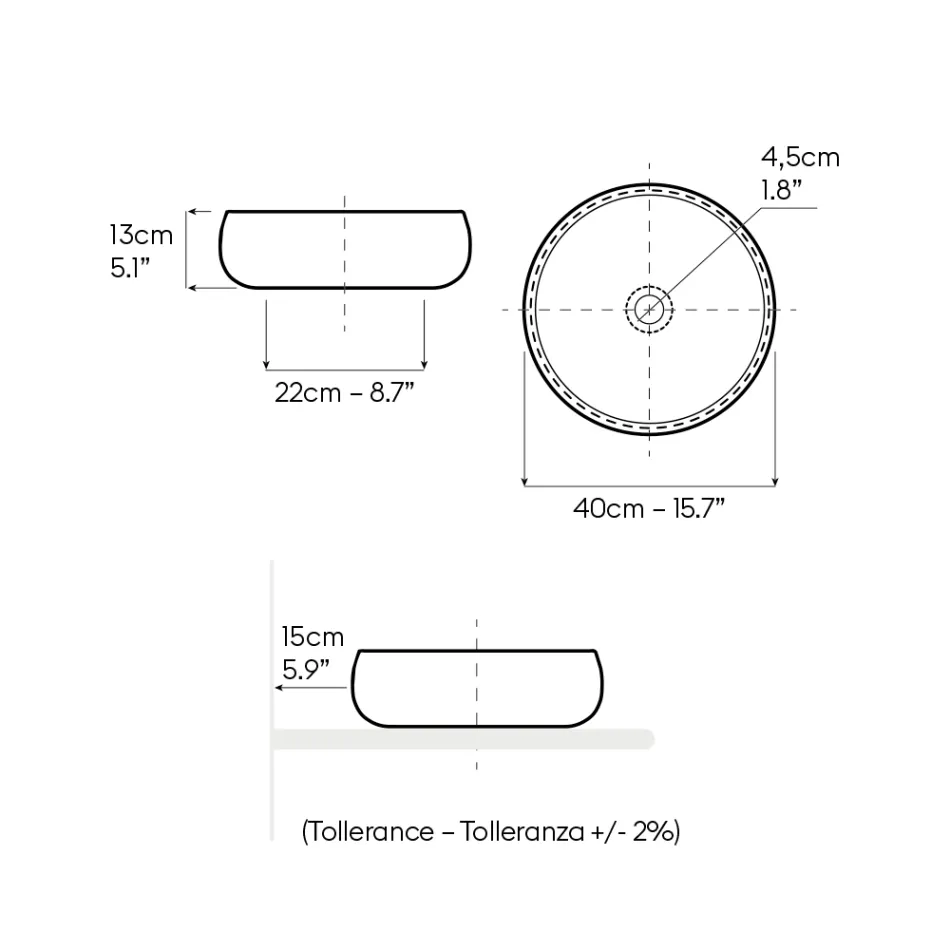 Deska z hliněného dřezu Raku s metalickým leskem Craquelé - Prisma Viadurini