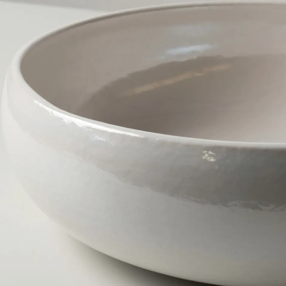 Deska z hliněného dřezu Raku s metalickým leskem Craquelé - Prisma Viadurini