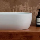 Umyvadlo bílé keramické nebo barevné é 55x35 provedené v Itálii Viadurini