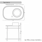 Umyvadlo plně keramickým základním Marta Viadurini