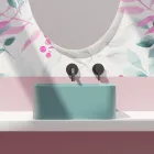 Keramické umyvadlo na desku s odpadem Made in Italy - Box Viadurini