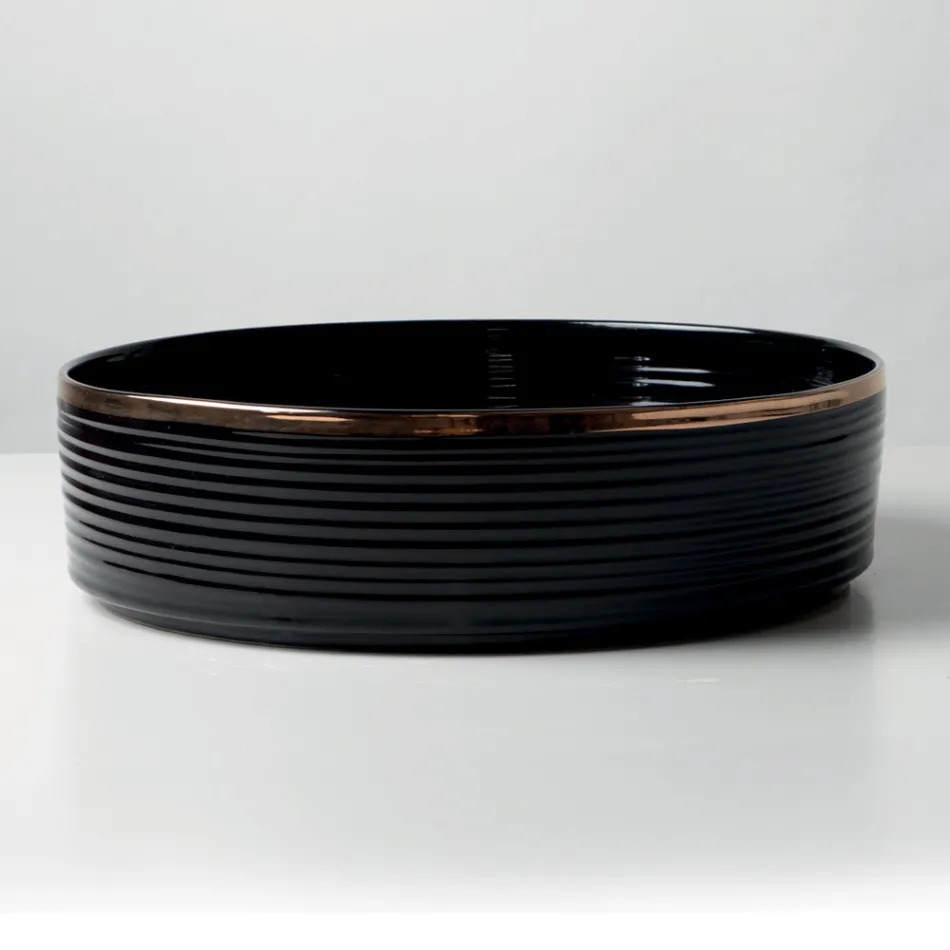 Dřez na kuchyňskou desku z porcelánu s lakovaným okrajem - Vibrace Viadurini