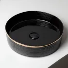 Dřez na kuchyňskou desku z porcelánu s lakovaným okrajem - Vibrace Viadurini