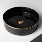 Dřez na kuchyňskou desku z porcelánu s lakovaným okrajem - Vibrace Viadurini