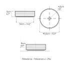 Dřez na kuchyňskou desku z porcelánu s lakovaným okrajem - Vibrace Viadurini