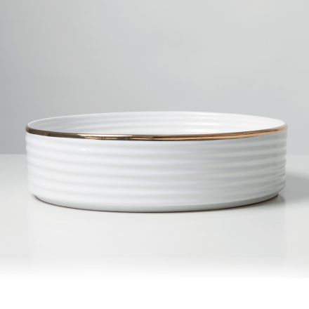 Dřez na kuchyňskou desku z porcelánu s lakovaným okrajem - Vibrace Viadurini