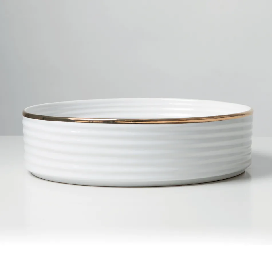 Dřez na kuchyňskou desku z porcelánu s lakovaným okrajem - Vibrace Viadurini