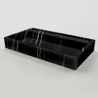 Umyvadlo na pracovní desku z porcelánu s mramorovým efektem, vyrobené v Itálii - Cervia Viadurini