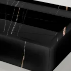 Umyvadlo na pracovní desku z porcelánu s mramorovým efektem, vyrobené v Itálii - Cervia Viadurini