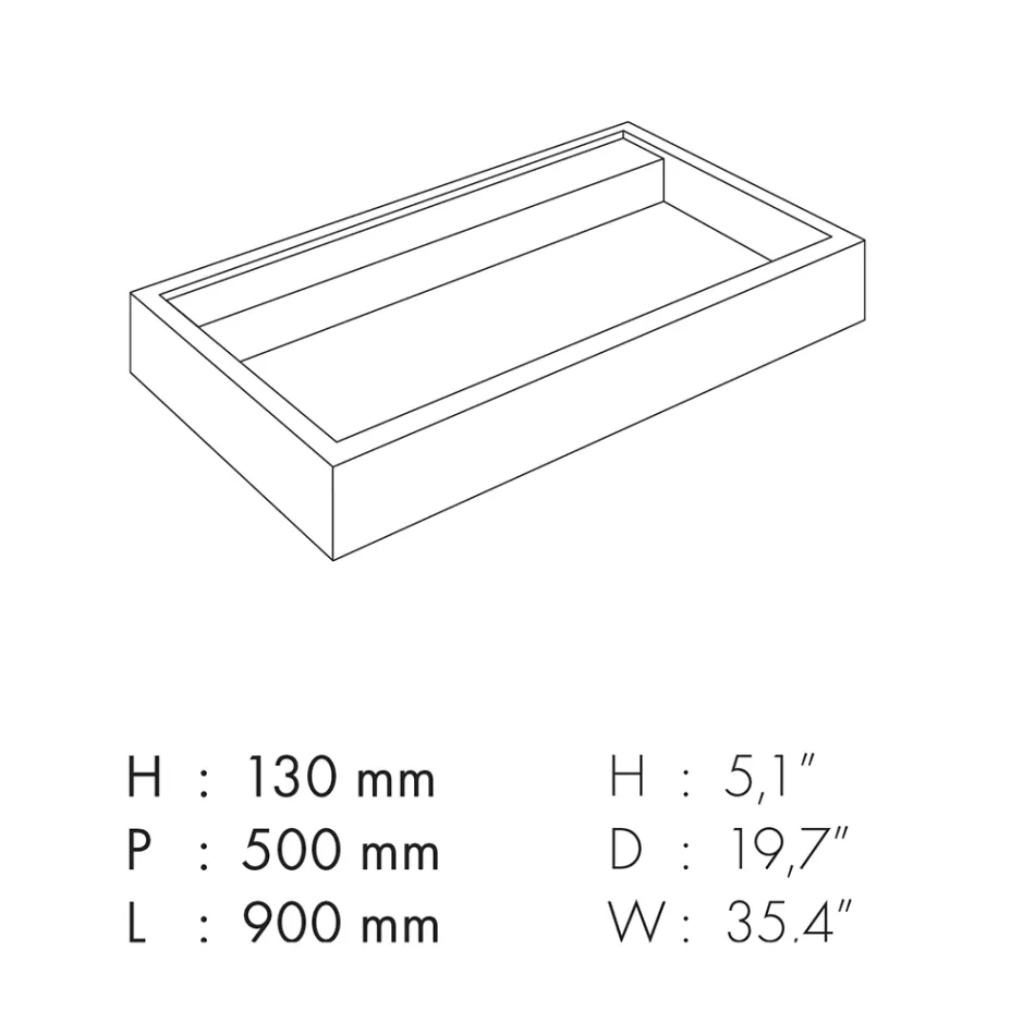 Umyvadlo na pracovní desku z porcelánu s mramorovým efektem, vyrobené v Itálii - Cervia Viadurini