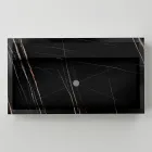 Umyvadlo na pracovní desku z porcelánu s mramorovým efektem, vyrobené v Itálii - Cervia Viadurini