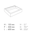 Umyvadlo na desku z porcelánové kameniny s mramorovým efektem Made in Italy - Cervia Viadurini