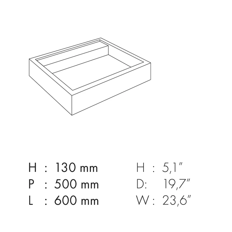 Umyvadlo na desku z porcelánové kameniny s mramorovým efektem Made in Italy - Cervia Viadurini