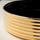 Umyvadlo na desku z vlnitého porcelánového kameniva vyrobeného v Itálii - Vibrazione Viadurini