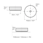 Umyvadlo na desku z vlnitého porcelánového kameniva vyrobeného v Itálii - Vibrazione Viadurini