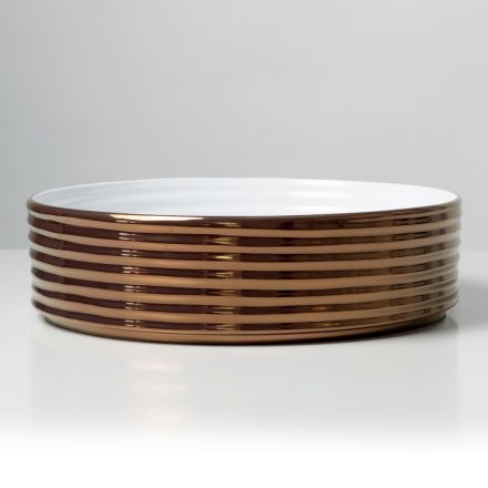 Umyvadlo na desku z vlnitého porcelánového kameniva vyrobeného v Itálii - Vibrazione Viadurini